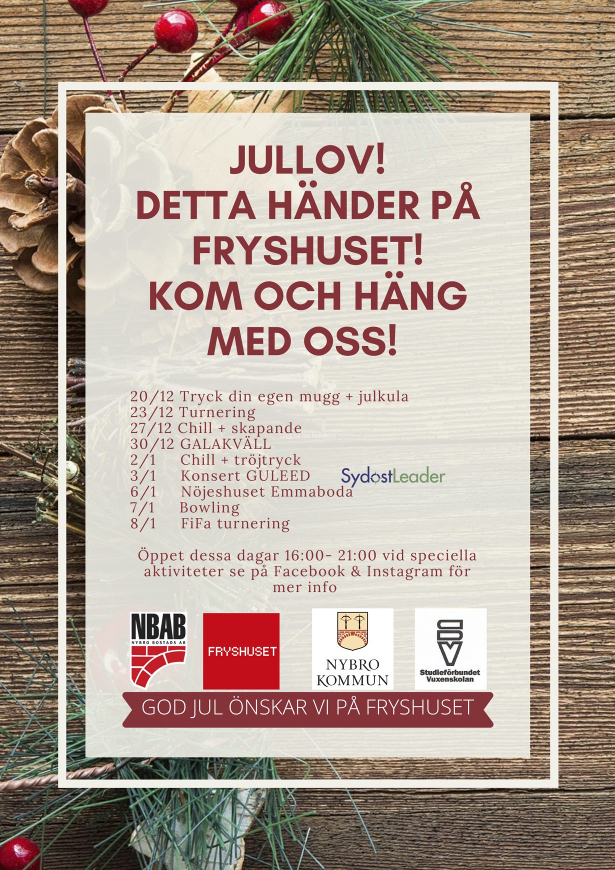 Jullovet på Fryshuset i Nybro