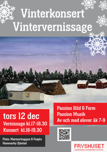 Vernissage & Konsert tors 12 dec