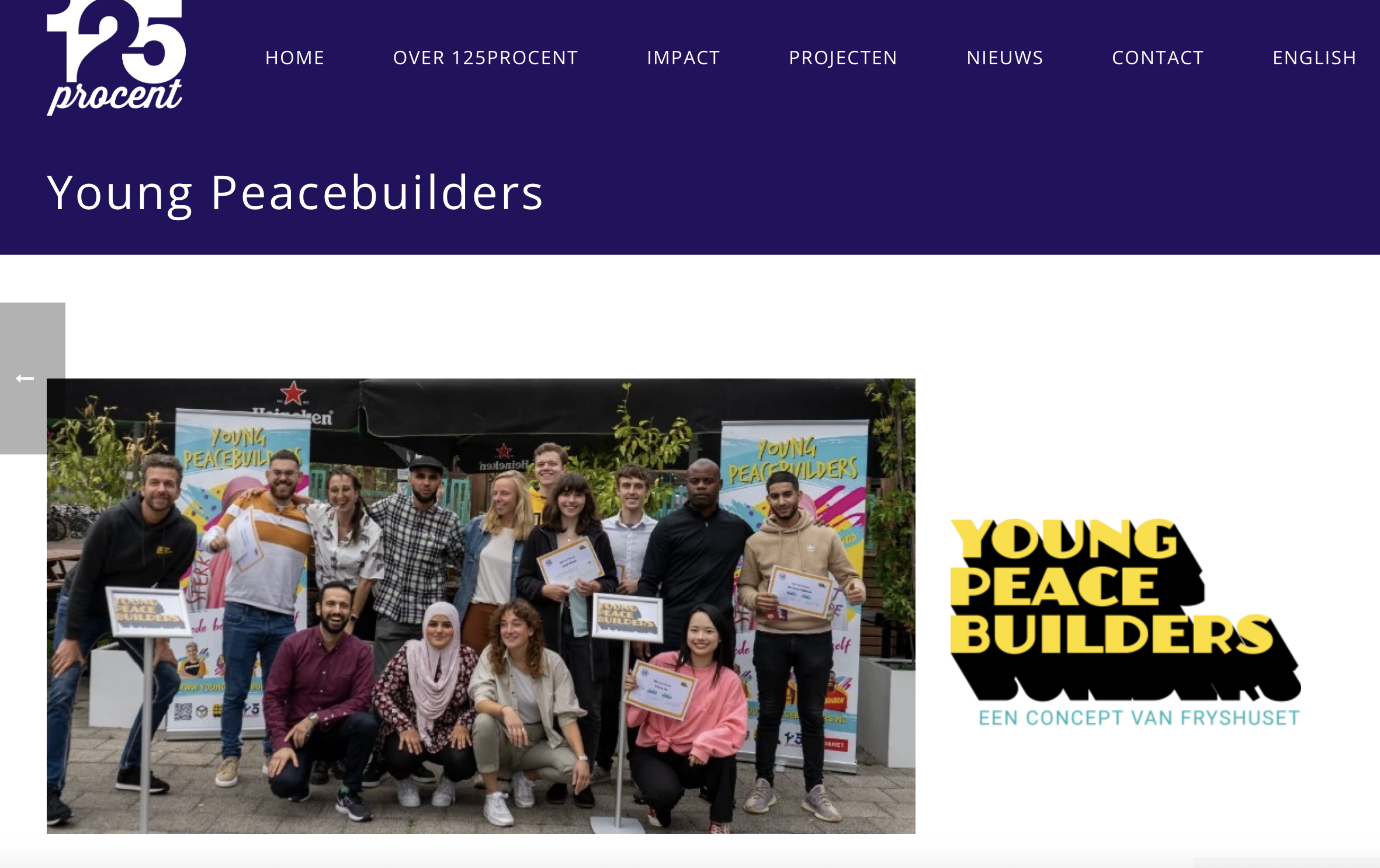 Young Peacebuilders – 125Procent