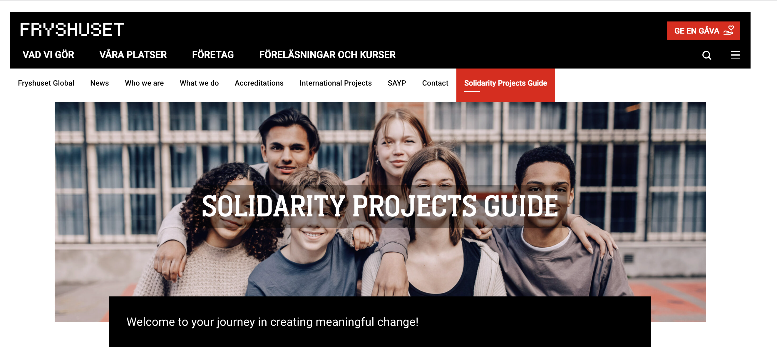 Solidarity Projects Guide – Fryshuset Global