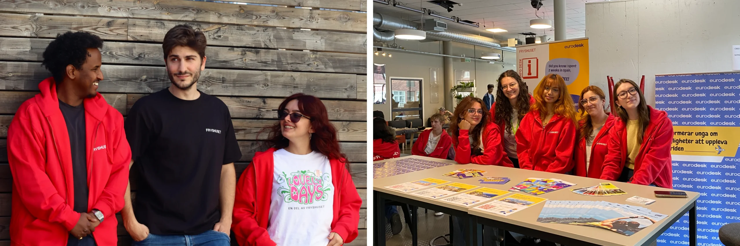 ESC volunteers at Fryshuset