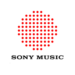 sony music logo white